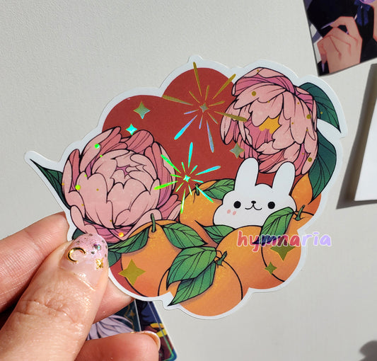 lunar new year bunny sticker (patreon leftover)