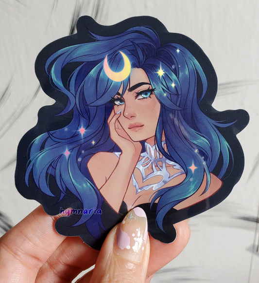 lady moon sticker (patreon leftover)
