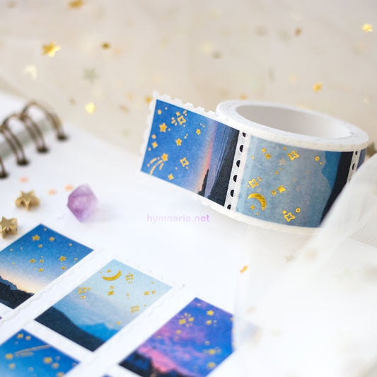sunset foil stamp washi tape