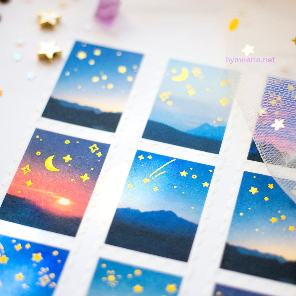 sunset foil stamp washi tape