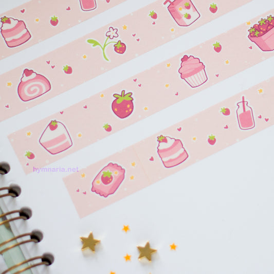 strawberries washi tape