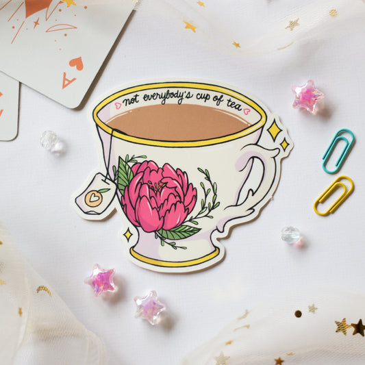 not everyone's cup of tea sticker