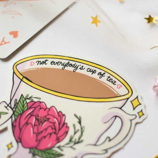 not everyone's cup of tea sticker