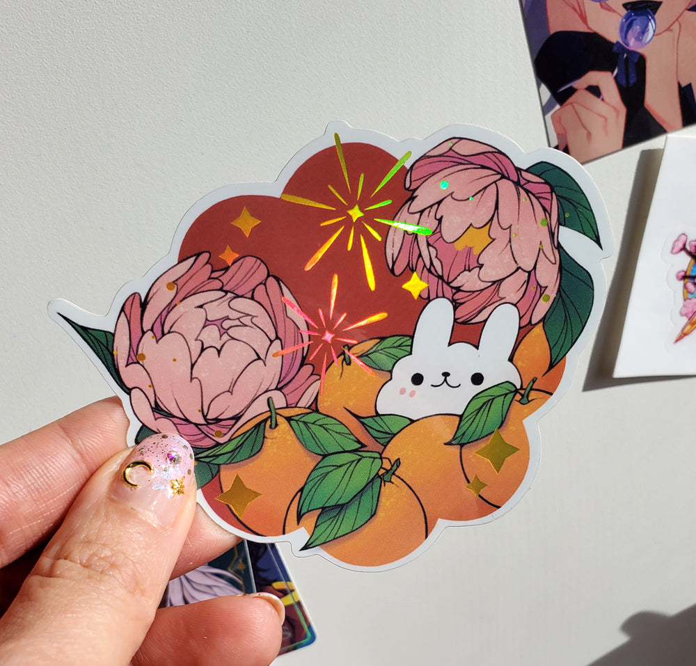lunar new year bunny sticker (patreon leftover)