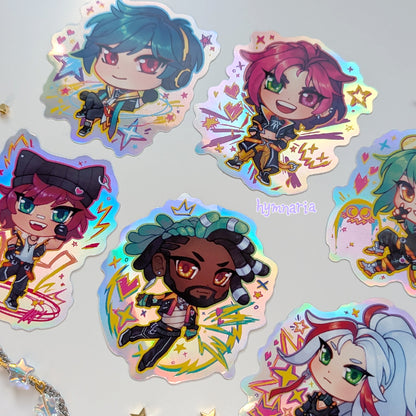 heartsteel stickers (holo)