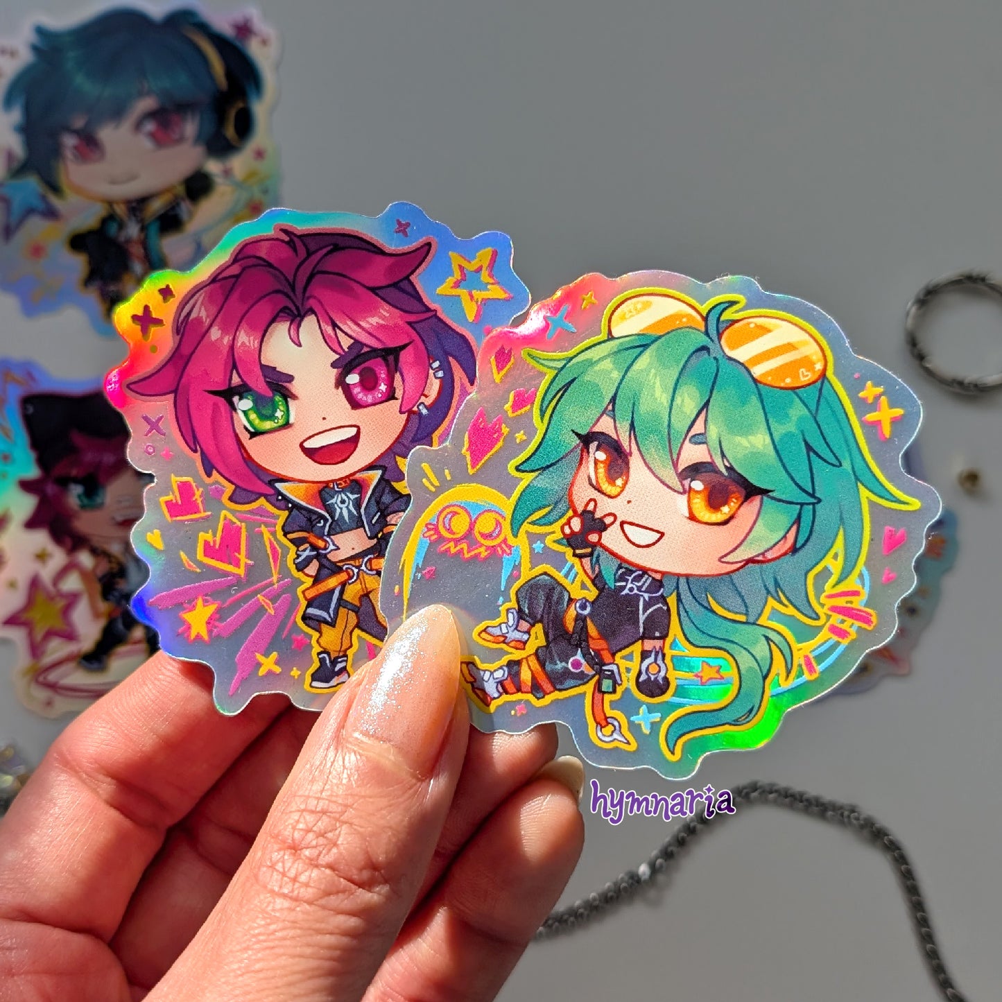 heartsteel stickers (holo)