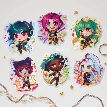 heartsteel stickers (holo)