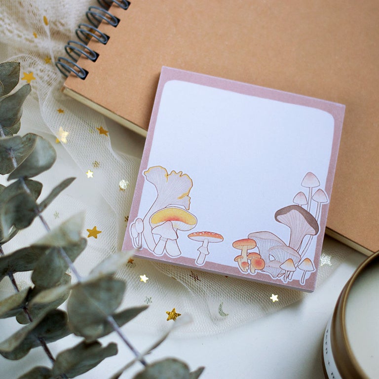 mushrooms notepad