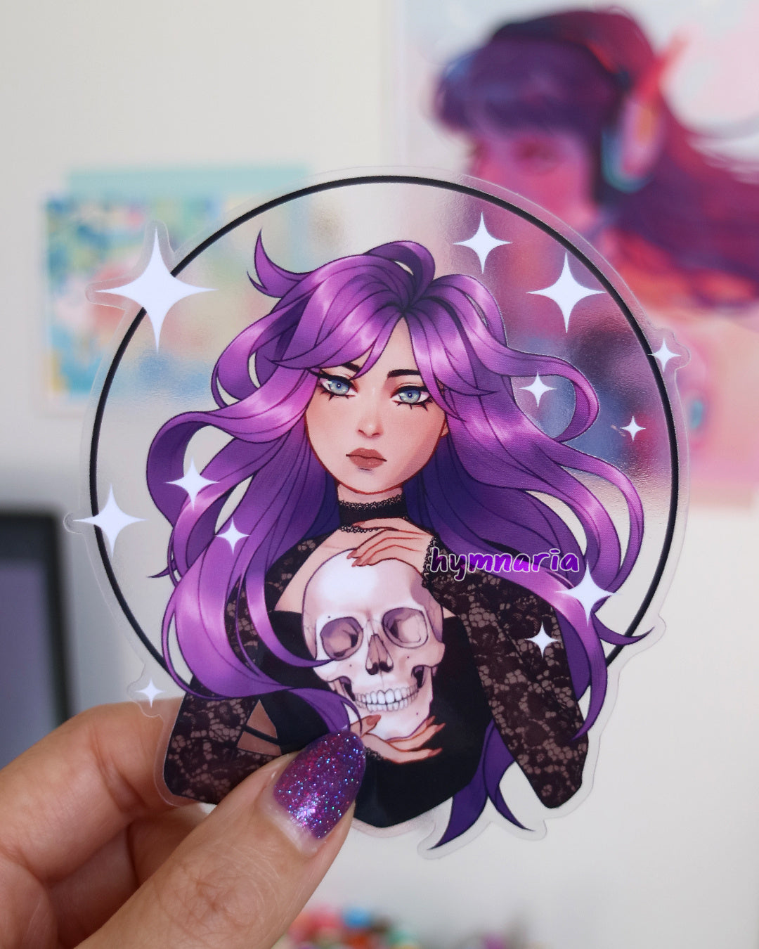 witchy skull sticker (patreon leftover)
