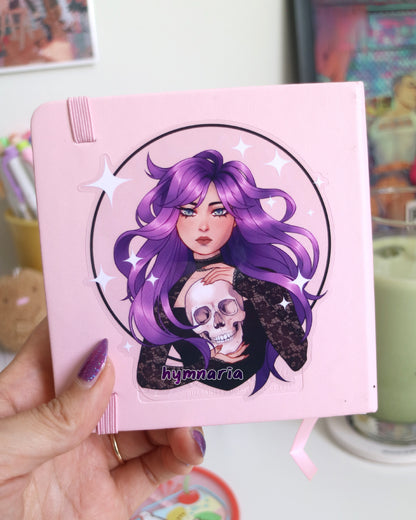 witchy skull sticker (patreon leftover)