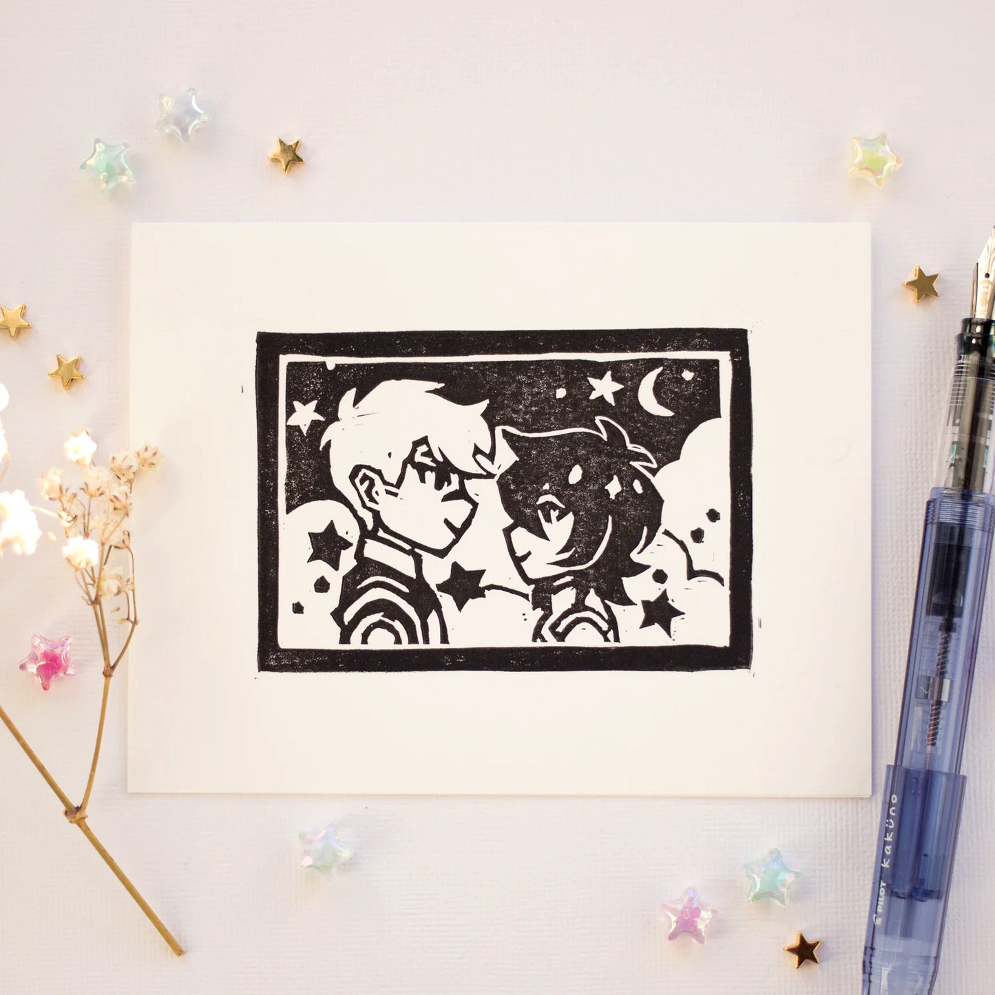 sheith linocut prints