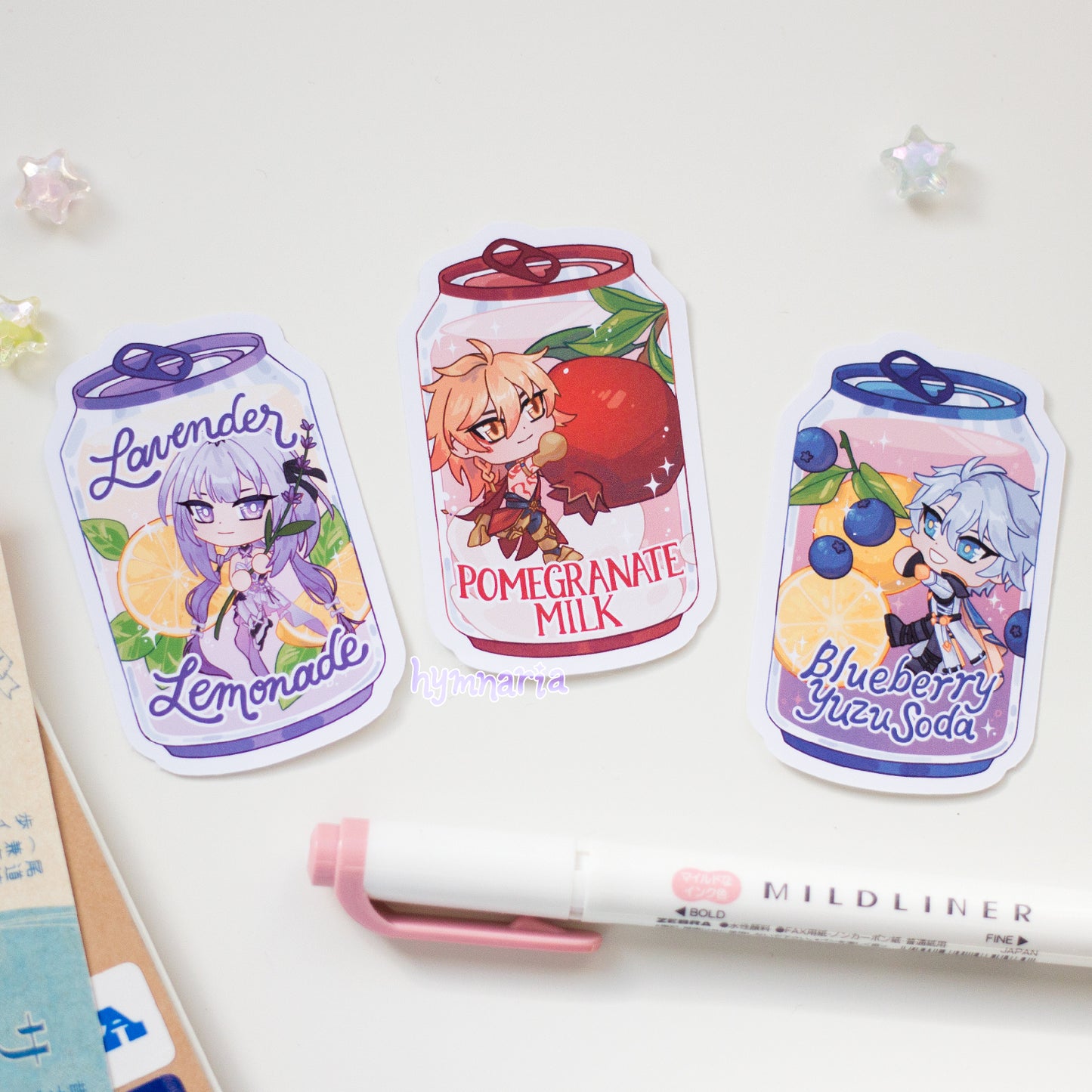 hsr amphoreus soda stickers