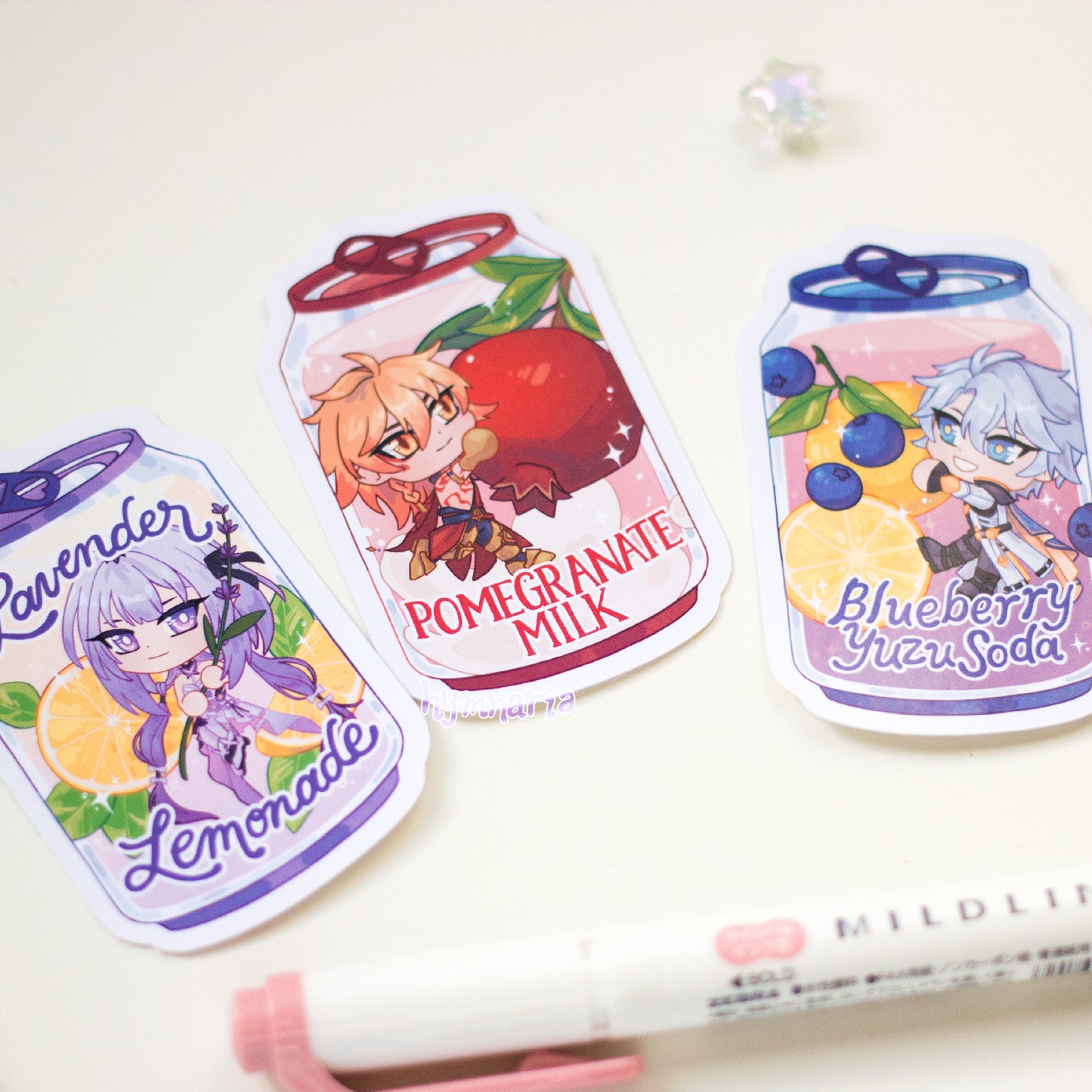 hsr amphoreus soda stickers